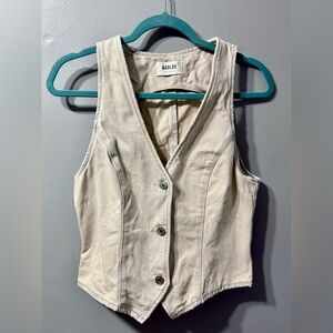 AGOLDE light acid denim vest Women’s size small‎